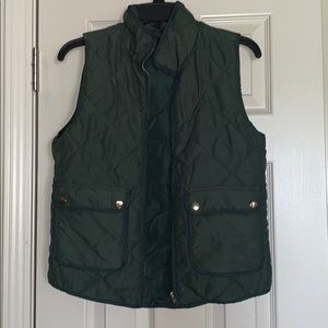 Olive green vest